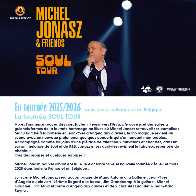 MICHEL JONASZ en TOURNEE 2025/26