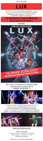 MOZ DRUMS LUX - Le SPECTACLE pour toute la FAMILLE
